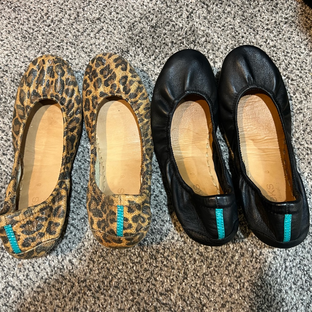 Two pairs of tieks. Size 8